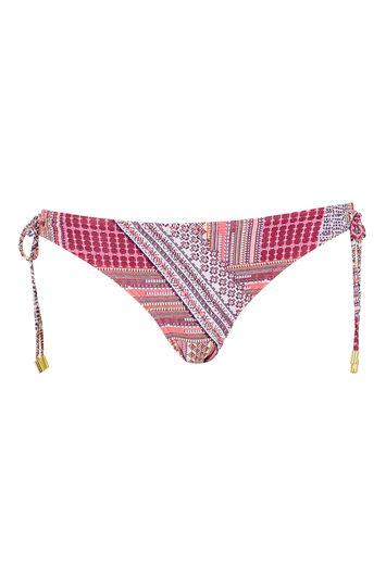 Topshop Folk Print Bikini Bottoms