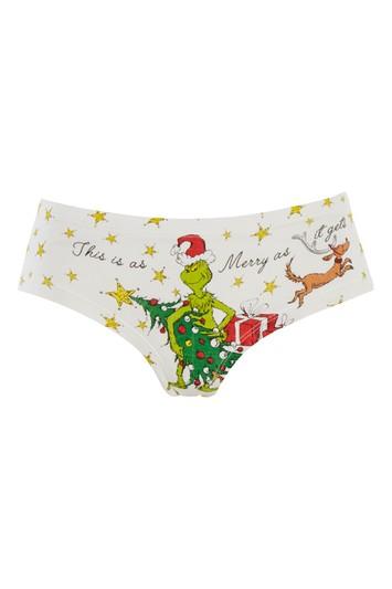 Topshop Christmas Grinch Knickers