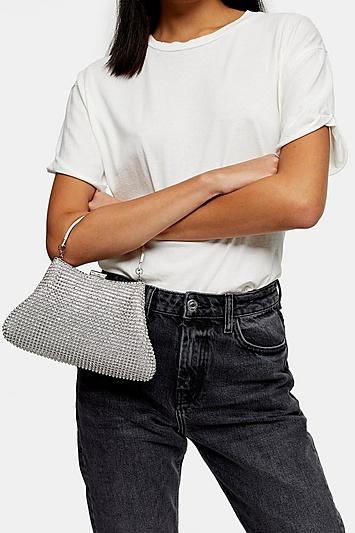 Topshop Sing Diamante Grab Bag