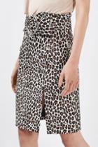 Topshop Leopard Pony Skirt By Boutique