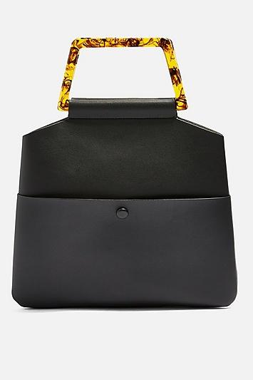 Topshop Claire Tortoiseshell Clutch Bag