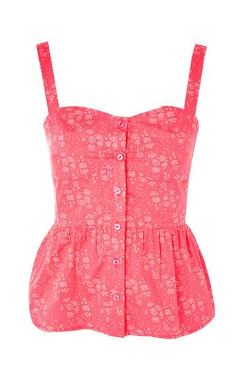 Topshop Limited Edition Liberty Print Floral Sun Top
