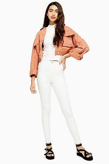 Topshop Off White Joni Jeans