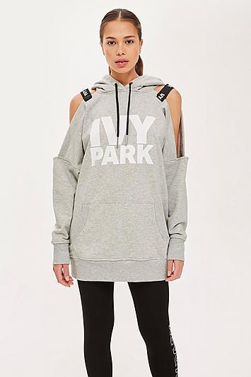 Topshop Logo Strap Hoodie By Ivy Park