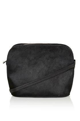 Topshop Leather Pony Hair Crossbody