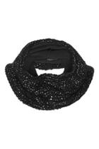 Topshop Sno Silver Foil Print Snood