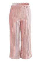 Topshop Petite Velvet Cropped Trousers