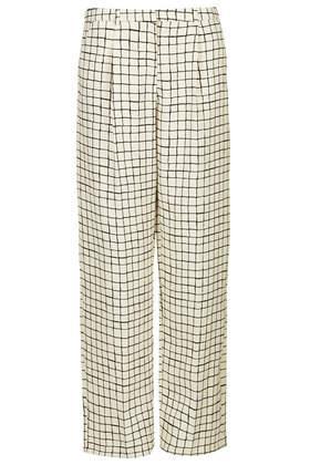 Topshop Window Pane Slouchy Trousers