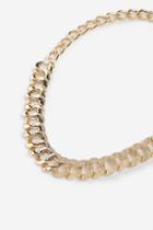 Topshop *mixed Curb Chain Necklace