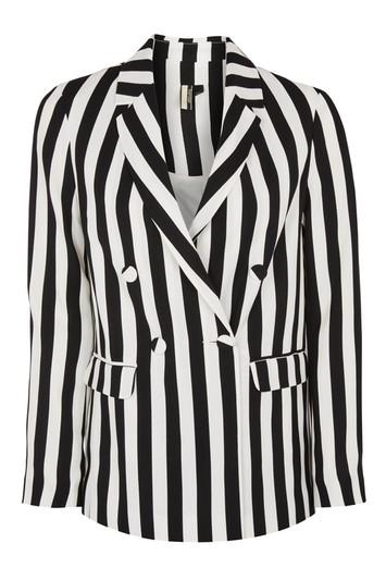 Topshop Stripe Suit Jacket