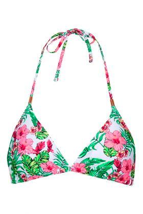 Topshop Tropical Triangle Bikini Top