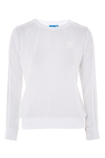 Topshop Transparent Sweatshirt By Adidas Originals