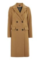 Topshop Tall Double Breasted Coat