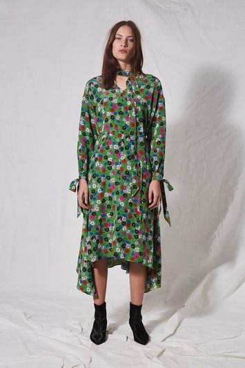 Topshop *floral Asymmetric Dress By Boutique
