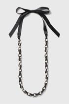 Topshop Tie Up Pearl Long Necklace