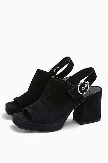 Topshop Nolan Black Platform Shoes