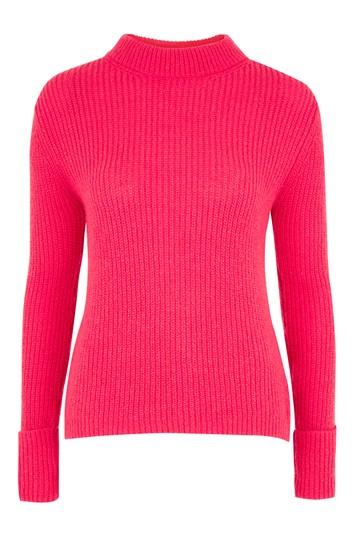 Topshop Tall Lofty Turnback Cuff Knitted Jumper