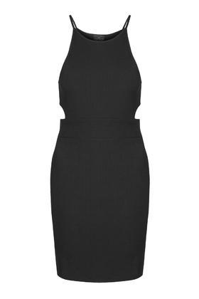 Topshop Petite Sporty Rib Midi Dress