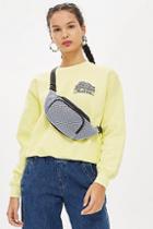 Topshop Blue Diamante Bum Bag