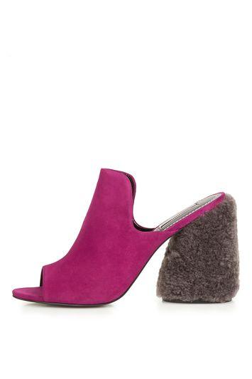 Topshop Persia Limited Edition High Shearling Mules