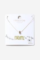 Topshop Pineapple Ditsy Necklace