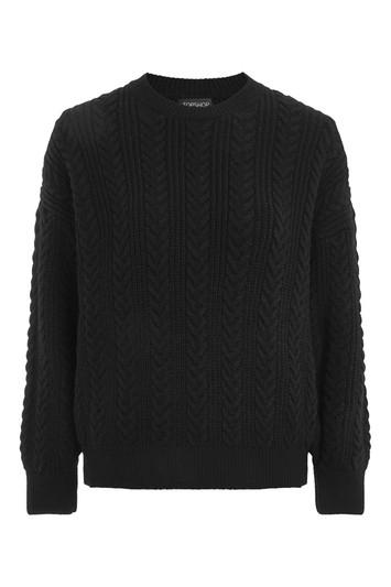 Topshop Braided Cable Jumper