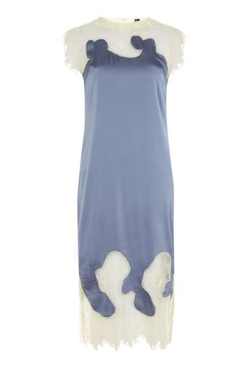 Topshop Satin Lace Dress