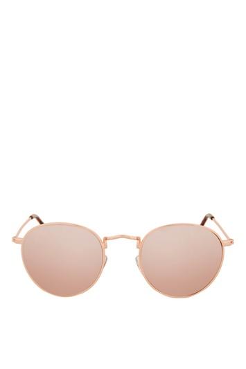 Topshop Metro Revo Round Sunglasses