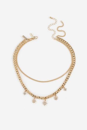 Topshop *star Drop Choker Necklace