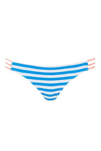 Topshop Mix Striped Bikini Bottoms