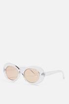 Topshop Pixie Oval Sunglasses