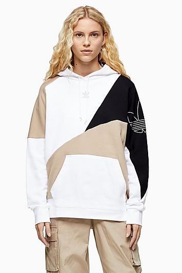 Topshop Panel Hoodie By Adidas