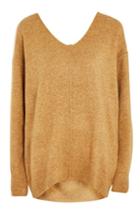 Topshop Tall Knitted Stretch V-neck Jumper