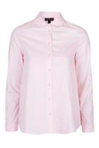 Topshop Pink Poplin Smart Shirt