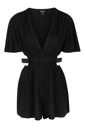 Topshop Elastic Waist Playsuit