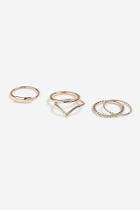 Topshop *clean Band Plaque Rings