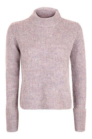 Topshop Lofty Turn Back Cuff Jumper