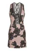 Topshop *lace Up Mini Dress By Rare