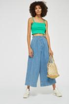 Topshop Moto Bleach Shirred Waist Jeans