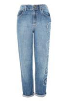 Topshop Logo Applique Denim Jeans By Guess Originals