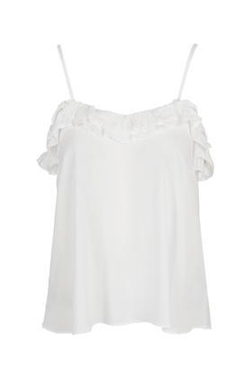 Topshop Bardot Frill Off-the-shoulder Top