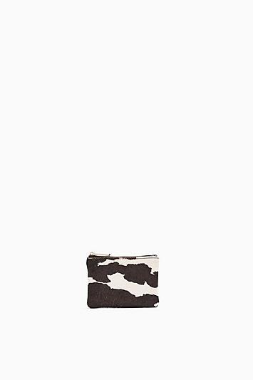 Topshop Pip Zip Top Purse In Cow