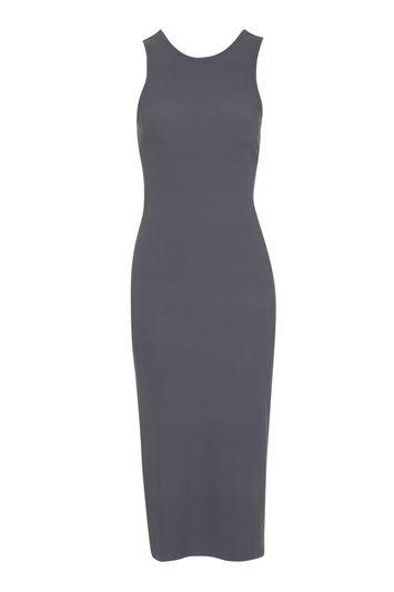 Topshop Cut-out Side Midi Dress