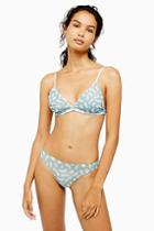 Topshop Brushmark Printed Mesh Mini Knickers