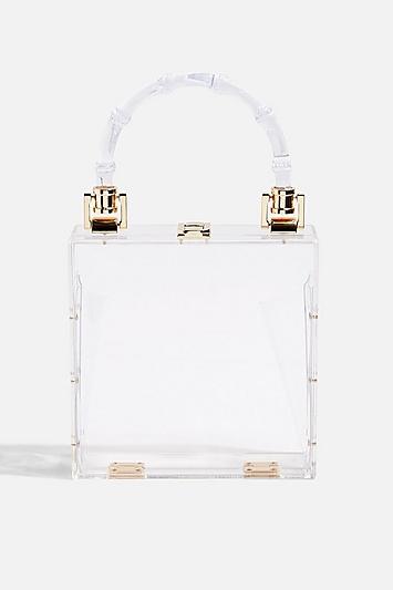 Topshop Georgia Clear Acrylic Grab Bag