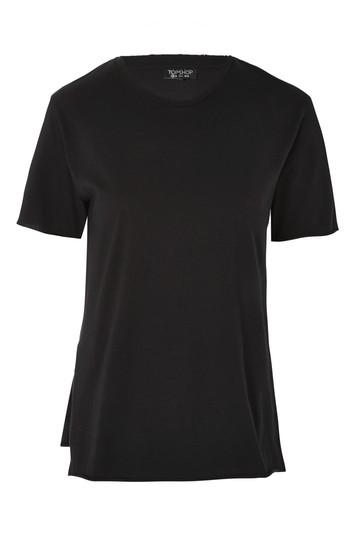 Topshop Petite Tulle Back T-shirt