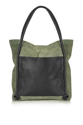Topshop Leather Knot Shopper Bag