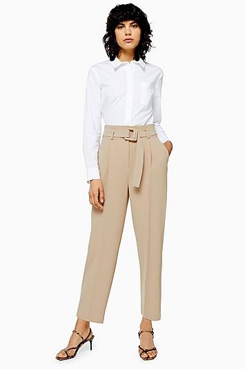 Topshop Buckle Peg Trousers