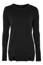 Topshop Seam Front Longline Knitted Top