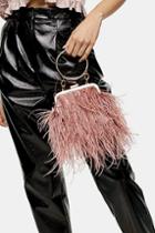 Topshop Frosty Pink Feather Grab Bag